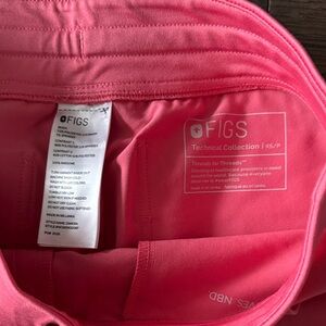 Figs Women's Bright Pink Technical Scrub Top